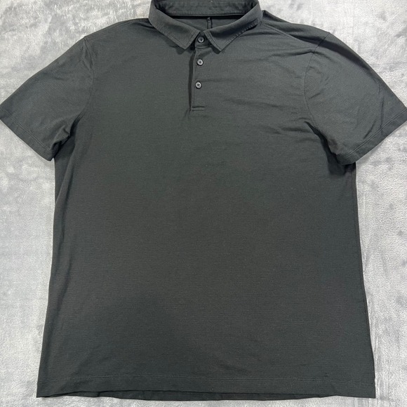 lululemon athletica Other - Lululemon Mens Evolution Short Sleeve Polo Shirt Black Size XL Athletic Golf